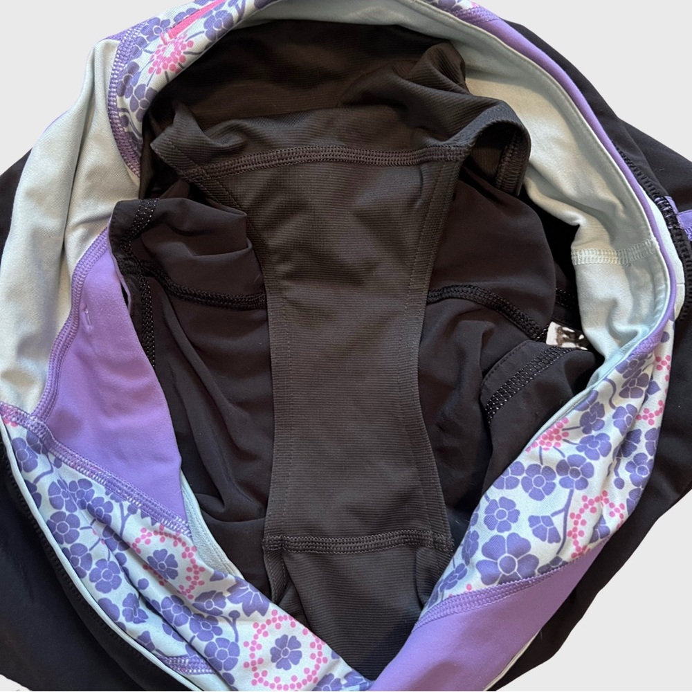lululemon athletica Black and Purple Athletic Shorts - Picture 7 of 8